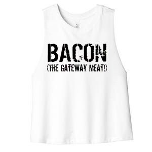 Bacon The Gateway Meat Women's Racerback Cropped Tank