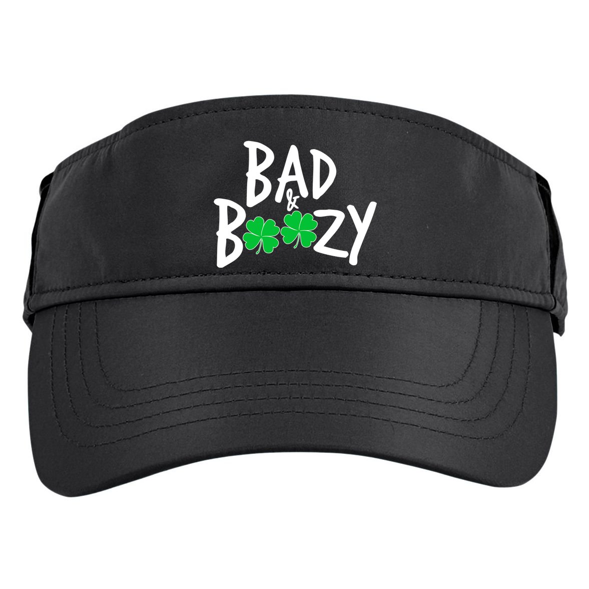 Bad and Boozy Irish Beer Adult Drive Performance Visor