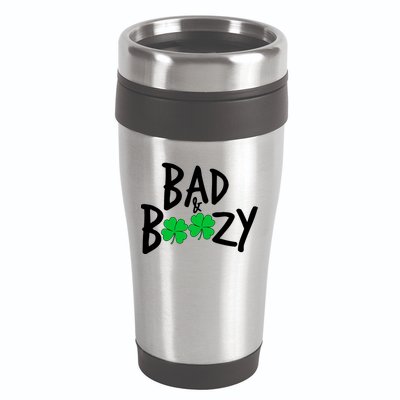 Bad and Boozy Irish Beer 16oz Travel Tumbler