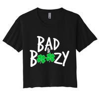 Bad and Boozy Irish Beer Women's Crop Top Tee