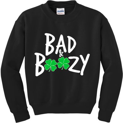 Bad and Boozy Irish Beer Kids Sweatshirt