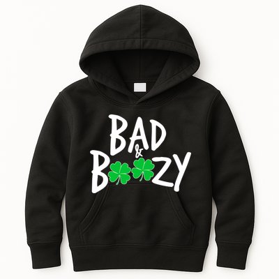 Bad and Boozy Irish Beer Kids Hoodie
