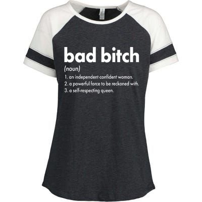 Bad Bitch Definition Enza Ladies Jersey Colorblock Tee