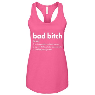 Bad Bitch Definition Women's Racerback Tank