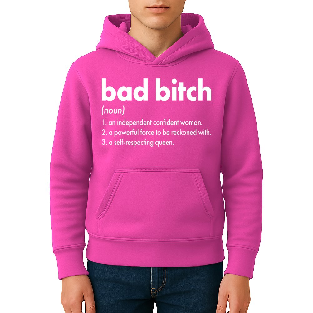 Bad Bitch Definition Kids Hoodie