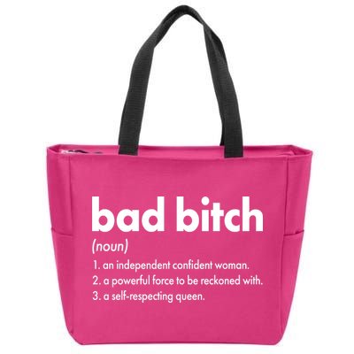 Bad Bitch Definition Zip Tote Bag