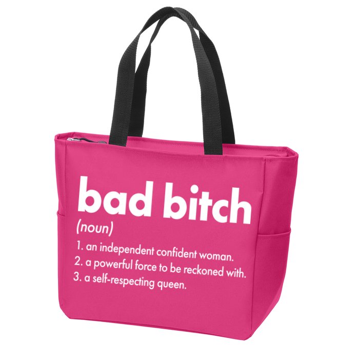 Bad Bitch Definition Zip Tote Bag