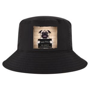 Bad Dog Funny Pug Prison Mug Shot Cool Comfort Performance Bucket Hat