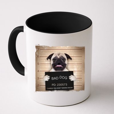 Bad Dog Funny Pug Prison Mug Shot Mug