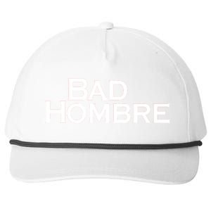 Bad Hombre Classy Logo Snapback Five-Panel Rope Hat