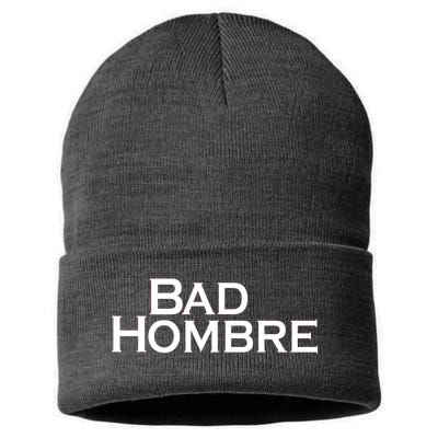 Bad Hombre Classy Logo Sustainable Knit Beanie