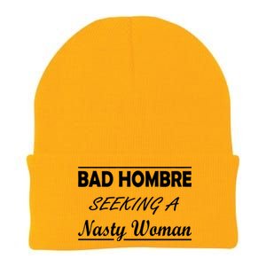 Bad Hombre Seeking A Nasty Woman Knit Cap Winter Beanie