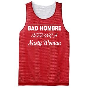 Bad Hombre Seeking A Nasty Woman Mesh Reversible Basketball Jersey Tank