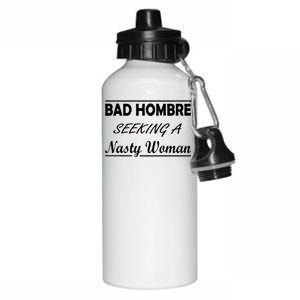 Bad Hombre Seeking A Nasty Woman Aluminum Water Bottle