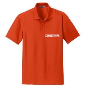 Bad Hombre Stamp Dry Zone Grid Polo