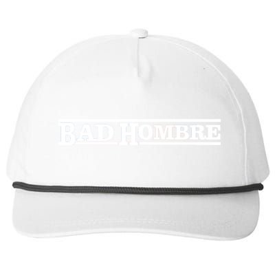 Bad Hombre Stamp Snapback Five-Panel Rope Hat