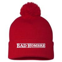 Bad Hombre Stamp Pom Pom 12in Knit Beanie