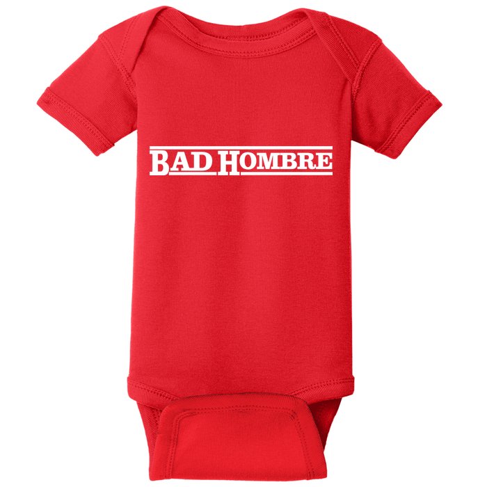 Bad Hombre Stamp Baby Bodysuit