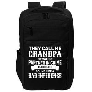 Bad Influence Grandpa Impact Tech Backpack