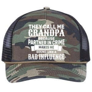 Bad Influence Grandpa Retro Rope Trucker Hat Cap