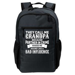 Bad Influence Grandpa Daily Commute Backpack