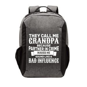 Bad Influence Grandpa Vector Backpack