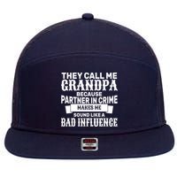 Bad Influence Grandpa 7 Panel Mesh Trucker Snapback Hat