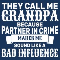 Bad Influence Grandpa 7 Panel Mesh Trucker Snapback Hat