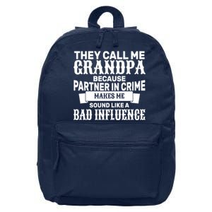 Bad Influence Grandpa 16 in Basic Backpack