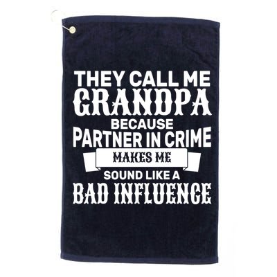 Bad Influence Grandpa Golf Towel