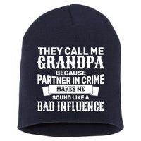 Bad Influence Grandpa Short Acrylic Beanie