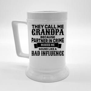 Bad Influence Grandpa Beer Stein