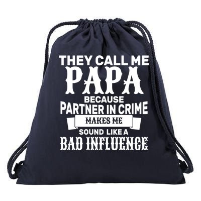 Bad Influence Papa Drawstring Bag