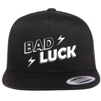 Bad Luck Lightning Flat Bill Trucker Hat