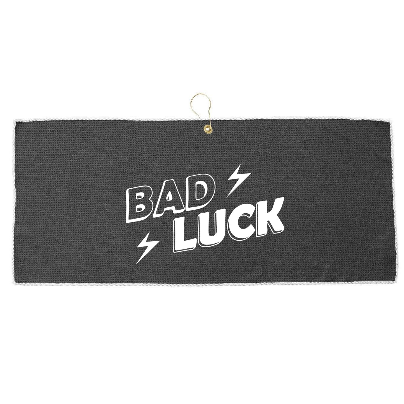 Bad Luck Lightning Large Microfiber Waffle Golf Towel