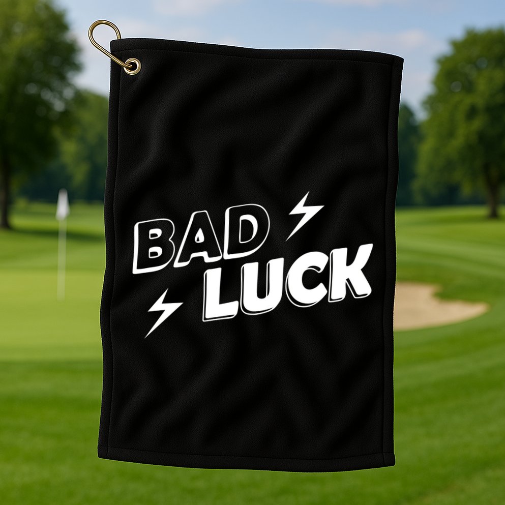 Bad Luck Lightning Golf Towel