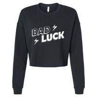 Bad Luck Lightning Cropped Pullover Crew