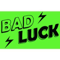 Bad Luck Lightning Bumper Sticker