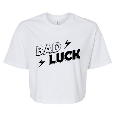 Bad Luck Lightning Bella+Canvas Jersey Crop Tee