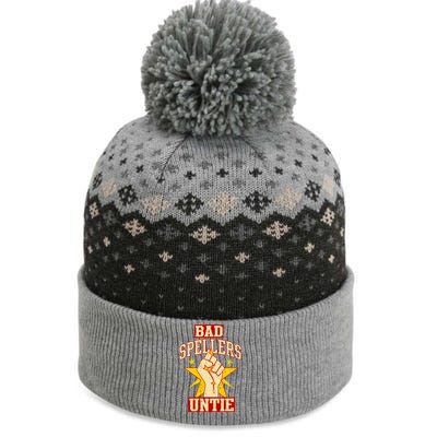 Bad Spellers Untie (Unite) The Baniff Cuffed Pom Beanie