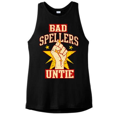 Bad Spellers Untie (Unite) Ladies PosiCharge Tri-Blend Wicking Tank