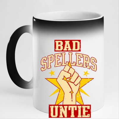 Bad Spellers Untie (Unite) 11oz Black Color Changing Mug