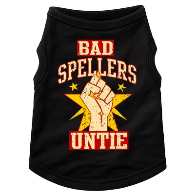 Bad Spellers Untie (Unite) Doggie Tank