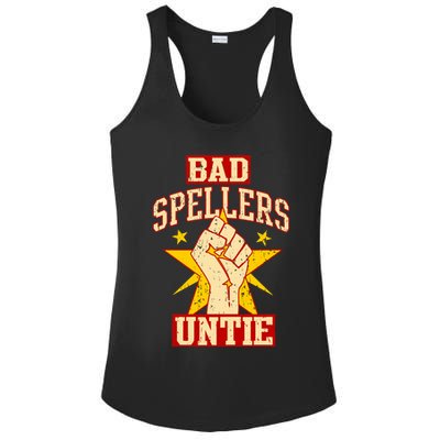 Bad Spellers Untie (Unite) Ladies PosiCharge Competitor Racerback Tank