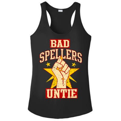 Bad Spellers Untie (Unite) Ladies PosiCharge Competitor Racerback Tank