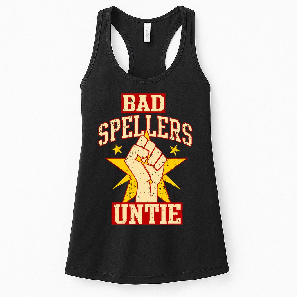 Bad Spellers Untie (Unite) Womens Tank Top