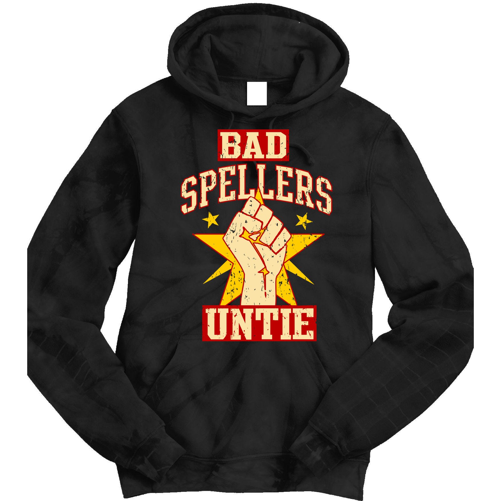 Bad Spellers Untie (Unite) Tie Dye Hoodie