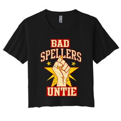 Bad Spellers Untie (Unite) Crop Top