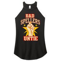 Bad Spellers Untie (Unite) Women's Perfect Tri Rocker Tank