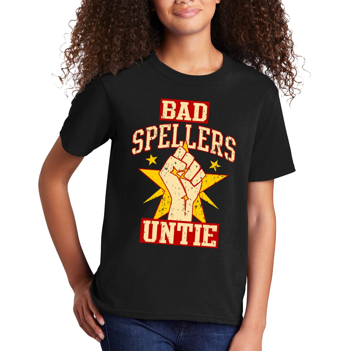 Bad Spellers Untie (Unite) Kids T-Shirt